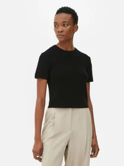 T-shirt Tricoté à Col Rond|Primark Online