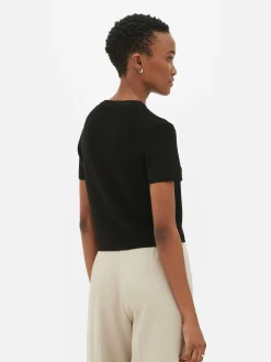 T-shirt Tricoté à Col Rond|Primark Online