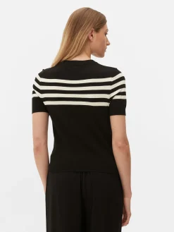 T-shirt Tricoté à Manches Courtes|Primark Best