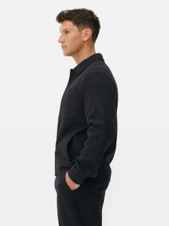 Veste Boutonnée à Rayures Fines Kem|Primark Discount