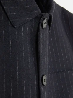 Veste Boutonnée à Rayures Fines Kem|Primark Discount