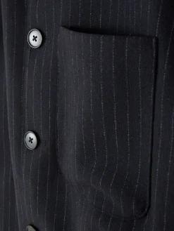 Veste Boutonnée à Rayures Fines Kem|Primark Discount