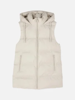 Veste Sans Manches Matelassée à Capuche|Primark Discount