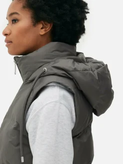 Veste Sans Manches Matelassée à Capuche|Primark Outlet
