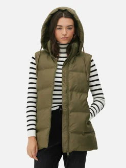 Veste Sans Manches Matelassée à Capuche|Primark Hot