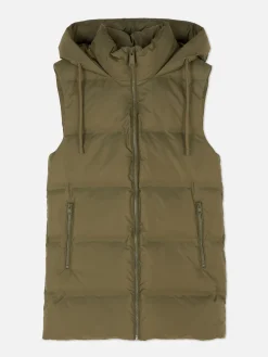 Veste Sans Manches Matelassée à Capuche|Primark Hot