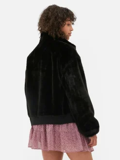 Veste Zippée En Fausse Fourrure|Primark Best